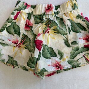 Girls Janie and Jack Floral/Tropical Lined Shorts Size 2T
